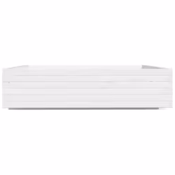 vidaXL Garden Planter Outdoor Flower Pot Planter Pot White Solid Wood Pine - Additional view 5