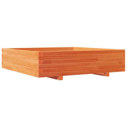 vidaXL Garden Planter Outdoor Flower Pot Planter Pot Wax Brown Solid Wood Pine
