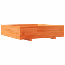 vidaXL Garden Planter Outdoor Flower Pot Planter Pot Wax Brown Solid Wood Pine - Additional view 6