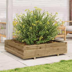 vidaXL Garden Planter Outdoor Flower Pot Planter Pot Impregnated Wood Pine - Additional view 2