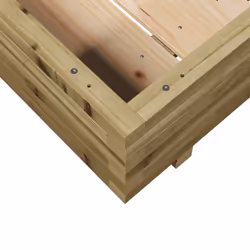 vidaXL Garden Planter Outdoor Flower Pot Planter Pot Impregnated Wood Pine - Additional view 7