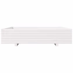 vidaXL Garden Planter Outdoor Flower Pot Planter Pot White Solid Wood Pine - Additional view 4