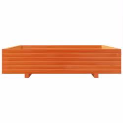 vidaXL Garden Planter Outdoor Flower Pot Planter Pot Wax Brown Solid Wood Pine - Additional view 4
