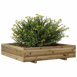 vidaXL Garden Planter Outdoor Flower Pot Planter Pot Impregnated Wood Pine - Additional view 3