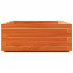 vidaXL Garden Planter Outdoor Flower Pot Planter Pot Wax Brown Solid Wood Pine - wax brown, 90 x 60 x 26.5 cm - Additional view 5