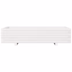 vidaXL Garden Planter White 110x60x26.5 cm Solid Wood Pine - Additional view 4