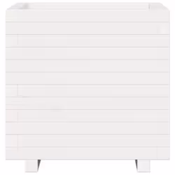 vidaXL Garden Planter Outdoor Flower Pot Planter Pot White Solid Wood Pine - Additional view 4