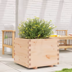 vidaXL Garden Planter Outdoor Flower Pot Patio Planter Pot Solid Wood Pine - Additional view 2