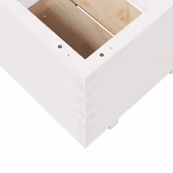 vidaXL Garden Planter Outdoor Flower Pot Planter Pot White Solid Wood Pine - Additional view 7
