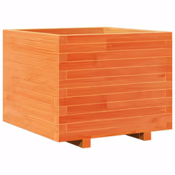 vidaXL Garden Planter Outdoor Flower Pot Planter Pot Wax Brown Solid Wood Pine - Additional view 6