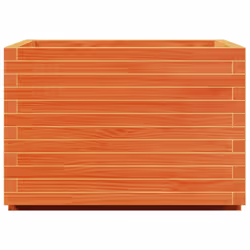 vidaXL Garden Planter Outdoor Flower Pot Planter Pot Wax Brown Solid Wood Pine - Additional view 5