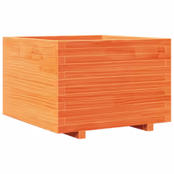vidaXL Garden Planter Outdoor Flower Pot Planter Pot Wax Brown Solid Wood Pine - Additional view 6