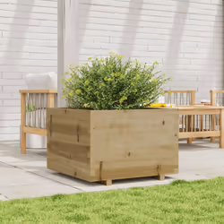 vidaXL Garden Planter Outdoor Flower Pot Planter Pot Impregnated Wood Pine - Additional view 2