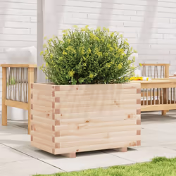vidaXL Garden Planter Outdoor Flower Pot Patio Planter Pot Solid Wood Pine - Additional view 2