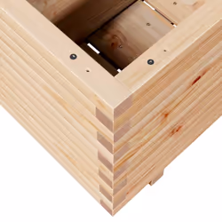 vidaXL Garden Planter Outdoor Flower Pot Patio Planter Pot Solid Wood Pine - Additional view 7