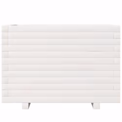 vidaXL Garden Planter Outdoor Flower Pot Planter Pot White Solid Wood Pine - Additional view 4
