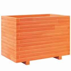 vidaXL Garden Planter Outdoor Flower Pot Planter Pot Wax Brown Solid Wood Pine - Additional view 6