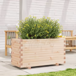 vidaXL Garden Planter Outdoor Flower Pot Patio Planter Pot Solid Wood Pine - Additional view 2