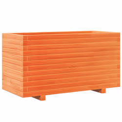 vidaXL Garden Planter Outdoor Flower Pot Planter Pot Wax Brown Solid Wood Pine