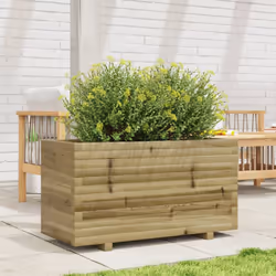 vidaXL Garden Planter Outdoor Flower Pot Planter Pot Impregnated Wood Pine - Additional view 2