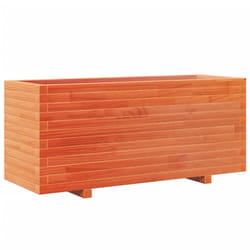 vidaXL Garden Planter Outdoor Flower Pot Planter Pot Wax Brown Solid Wood Pine