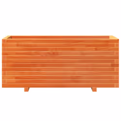 vidaXL Garden Planter Outdoor Flower Pot Planter Pot Wax Brown Solid Wood Pine - Additional view 4