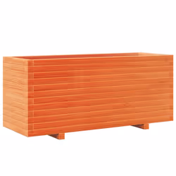 vidaXL Garden Planter Outdoor Flower Pot Planter Pot Wax Brown Solid Wood Pine - Additional view 6