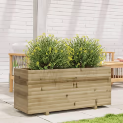 vidaXL Garden Planter Outdoor Flower Pot Planter Pot Impregnated Wood Pine - Additional view 2