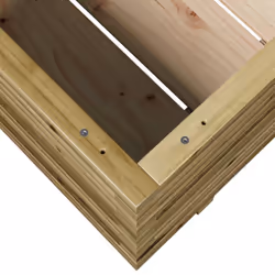 vidaXL Garden Planter Outdoor Flower Pot Planter Pot Impregnated Wood Pine - Additional view 7