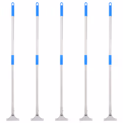vidaXLÂ Floor Squeegee Handles Long Handle Squeegee Pole 5 pcs Steel & Plastic