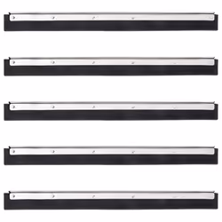 vidaXL Floor Squeegee Heads Floor Squeegee Wiper Head 5 pcs Steel and Rubber