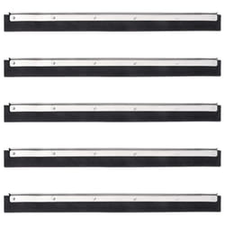 vidaXL Floor Squeegee Heads Floor Squeegee Wiper Head 5 pcs Steel and Rubber