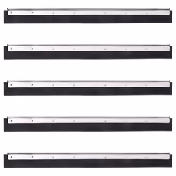 vidaXL Floor Squeegee Heads Floor Squeegee Wiper Head 5 pcs Steel and Rubber