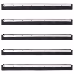 vidaXL Floor Squeegee Heads Floor Squeegee Wiper Head 5 pcs Steel and Rubber