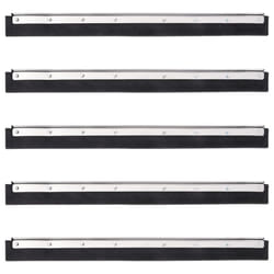 vidaXL Floor Squeegee Heads Floor Squeegee Wiper Head 5 pcs Steel and Rubber