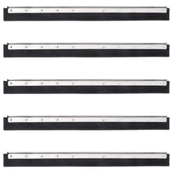 vidaXL Floor Squeegee Heads Floor Squeegee Wiper Head 5 pcs Steel and Rubber