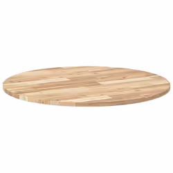 vidaXL Table Top Replacement Desktop Dining Table Top Round Solid Wood Acacia - Additional view 4