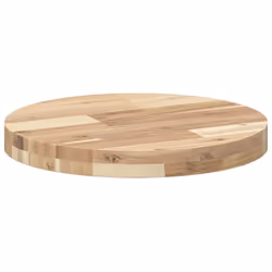 vidaXL Table Top Replacement Desktop Dining Table Top Round Solid Wood Acacia - Additional view 4