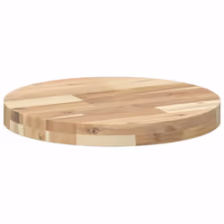 vidaXL Table Top Replacement Desktop Dining Table Top Round Solid Wood Acacia - Additional view 6
