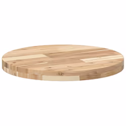 vidaXL Table Top Replacement Desktop Dining Table Top Round Solid Wood Acacia - Additional view 4