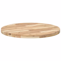 vidaXL Table Top Replacement Desktop Dining Table Top Round Solid Wood Acacia - Additional view 4