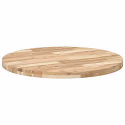 vidaXL Table Top Replacement Desktop Dining Table Top Round Solid Wood Acacia - Additional view 6