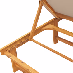 VidaXL 4008415 outdoor chair Lounge Padded seat Acacia wood, Fabric - Additional view 5