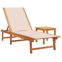 VidaXL 4008416 outdoor chair Lounge Padded seat Acacia wood