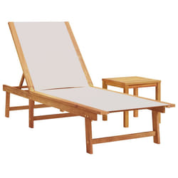 VidaXL 4008417 outdoor chair Lounge Padded seat Acacia wood