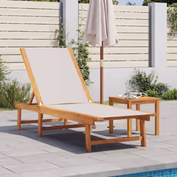 VidaXL 4008417 outdoor chair Lounge Padded seat Acacia wood