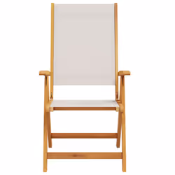 VidaXL 4008421 outdoor chair Terrace Padded seat Acacia wood, Fabric Grey - Additional view 4
