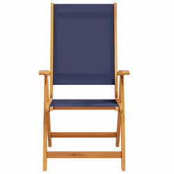 VidaXL 4008422 outdoor chair Terrace Padded seat Acacia wood, Fabric Blue - Additional view 4