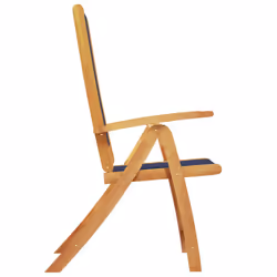 VidaXL 4008422 outdoor chair Terrace Padded seat Acacia wood, Fabric Blue - Additional view 5