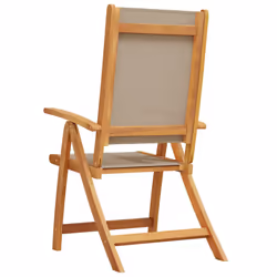 VidaXL 4008423 outdoor chair Terrace Padded seat Acacia wood, Fabric Taupe - Additional view 6